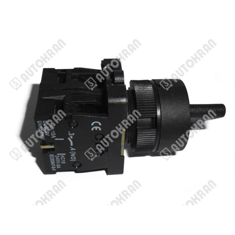 Napęd pokrętny w prawo / neutral / w lewo z podtrzymaniem, kpl ze stykami 2 x NO, przełącznik piórkowy