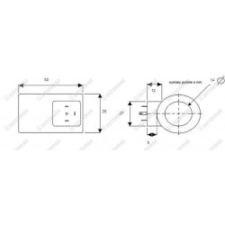 Cewka fi 14/50mm 24DC wtyczka DIN