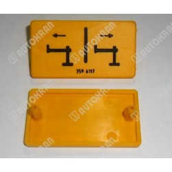 Piktogram (noga wysuw funkcja w bok) żółta tabl. leżąca / pozioma - 3596117