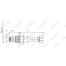 Elektrozawór fi 14,9mm ( podwójny bez cewki ) nabojowy/nabój - NC z obu stron - DG 132053