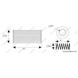 Wkład filtra ciśnieniowy Jonsered / Loglift - oryginał 9836004