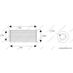 Wkład filtra ciśnieniowy Grove  HP0652A25AN,