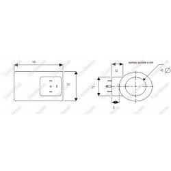 Cewka fi 16/50mm 24DC czarna, by-pass, okrągła, zamiennik dla części HIAB 9831037
