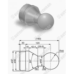 Kula, kule wywrotu Fi 60 - 10 ton