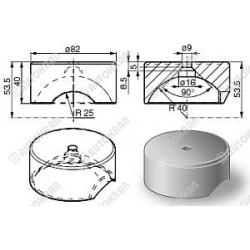 Kula, kule wywrotu Fi 60 - 10 ton