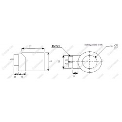 Cewka fi 18/40mm 24 DC, okrągła - AMA