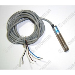 Czujnik indukcyjny M12, czoło zakryte, PNP/NO, zwierny podający (plus + ), 10-30VDC, z przewodem 2m, strefa działania 0-4 mm,