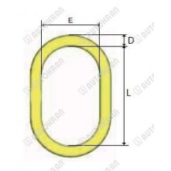 Ogniwo zbiorcze MI.  7/6-8, 1.6t. - wym. L-110mm x E-60mm x D-13mm