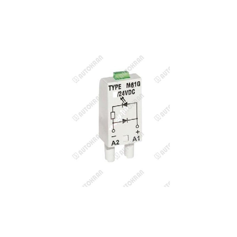 Kontrolka, dioda, moduł swietlny zielony, 6/24V AC/DC do GZT80 L M61G 6/24V AC/DC (854850)