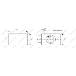 Cewka fi 13/34mm 24DC 12W, kwadratowa