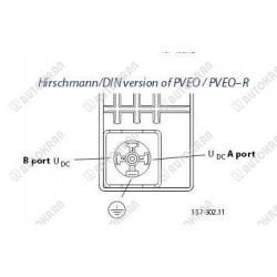 Cewka, elektrozawór, Sauer Danfoss - PVEO, ON/OFF - HIRSCHMANN - 157B4228