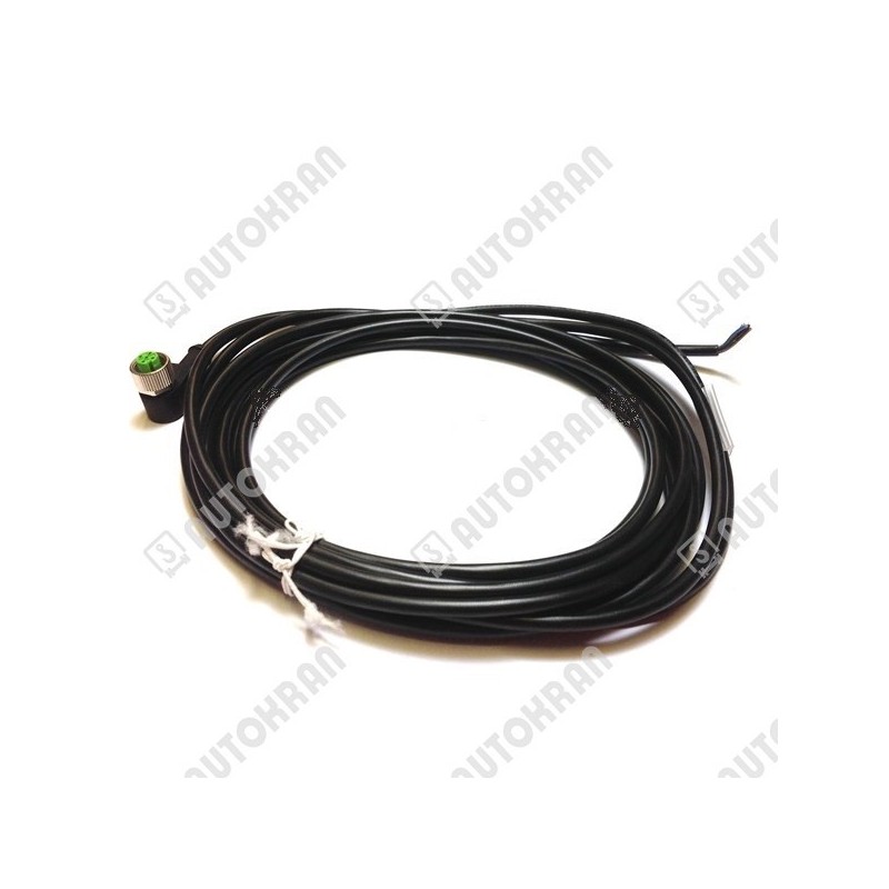 Przewód czujnika z wtyczką kątową żeńską M12 - PUR 4x0,34mm2, L10,0m, zamiennik Multilift 110989103, 112075403, MURR - 70