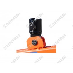 Łącznik do wideł samopoziomujących sprężynowych, pod rotator GR30 i FR7 - sworzeń rotatora fi 49mm, sworzeń blokujący -