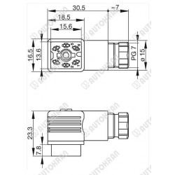 Wtyczka PSBI, PSBM, ASBM,  zamiennik dla części HIAB