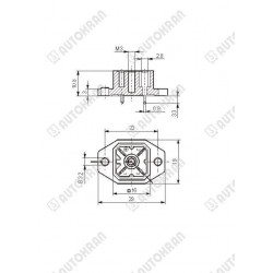 Gniazdo PSBI, PSBM, ASBM, moduły DA i inne zamiennik dla części HIAB - 4 pin