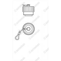 Zaślepka osłona do gniazd, uniwersalna, dla 7 i 4 pin