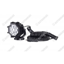 Lampa robocza diodowa, halogen, 12/24V z przewodem spiralnym 8m, wtyczka pod zapalniczkę, magnes