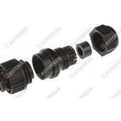 Wtyk prosty Hirschmann na kabel, styki 3+PE, przyłącze przykręcane