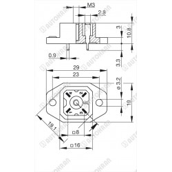 Gniazdo, PSBI, PSBM, ASBM, moduły DA i inne zamiennik dla części HIAB - 4 pin