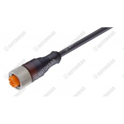 Przewód czujnika z wtyczką prostą żeńską M12 - PUR 4x0,34mm2, L10,0m