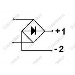 Wtyczka cewki do elektrozaworu 230V z mostkiem prostowniczym