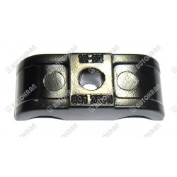 Uchwyt do rury / węża (podwójny aluminiowy 1 x M8, max. fi 16mm ) - oryginał, HIAB 8912670, stary nr. 3184765