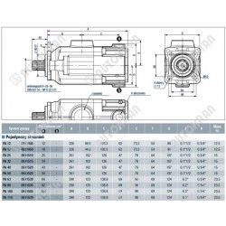 Pompa tłoczkowa prosta , hydrauliczna PA32 Hydro Leduc 0511515, 32l/min,