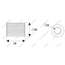 Wkład filtra ciśnieniowego SH52199, SH 52199