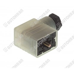 Wtyczka cewki do elektrozaworu 24DC HIRSCHMANN wąska 3 - pin z sygnalizacją LED