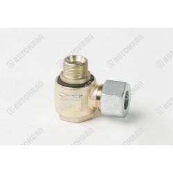 Złącze obrotowe 90' 3/4", kątowe, krętlik, na rurkę fi 20 mm, kolano siłownika, banjo,