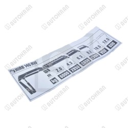 Naklejka diagram HIAB 140AW...