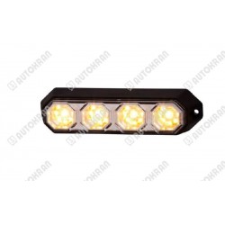 Lampa ostrzegawcza stroboskopowa LED 12/24 VDC - pomarańczowa